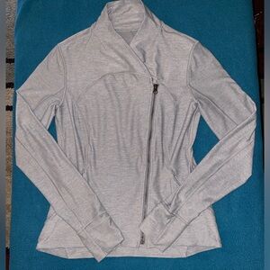 Lululemon Athletica Size 10 Precision Full Zip Jacket Heather Gray Battlefield